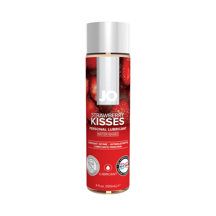 JO H2O Strawberry Kisses Flavored Water-Based Lubricant 4 oz. (26194) by System Jo | Lubricants | SlipDix.com JO H2O Strawberry Kisses Flavored Water-Based Lubricant 4 oz. (26194) | SlipDix.com