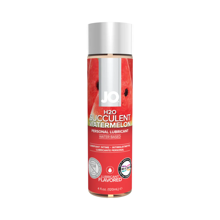 JO H2O Succulent Watermelon Flavored Water-Based Lubricant 4 oz. (26196) by System Jo | Lubricants | SlipDix.com JO H2O Succulent Watermelon Flavored Water-Based Lubricant 4 oz. (26196) | SlipDix.com