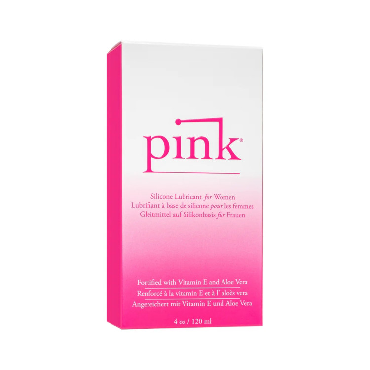Pink Silicone Lubricant 4 oz. Glass Bottle Pink Silicone Lubricant 4 oz. Glass Bottle