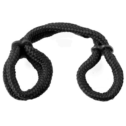 Silk Rope Love Cuffs Black