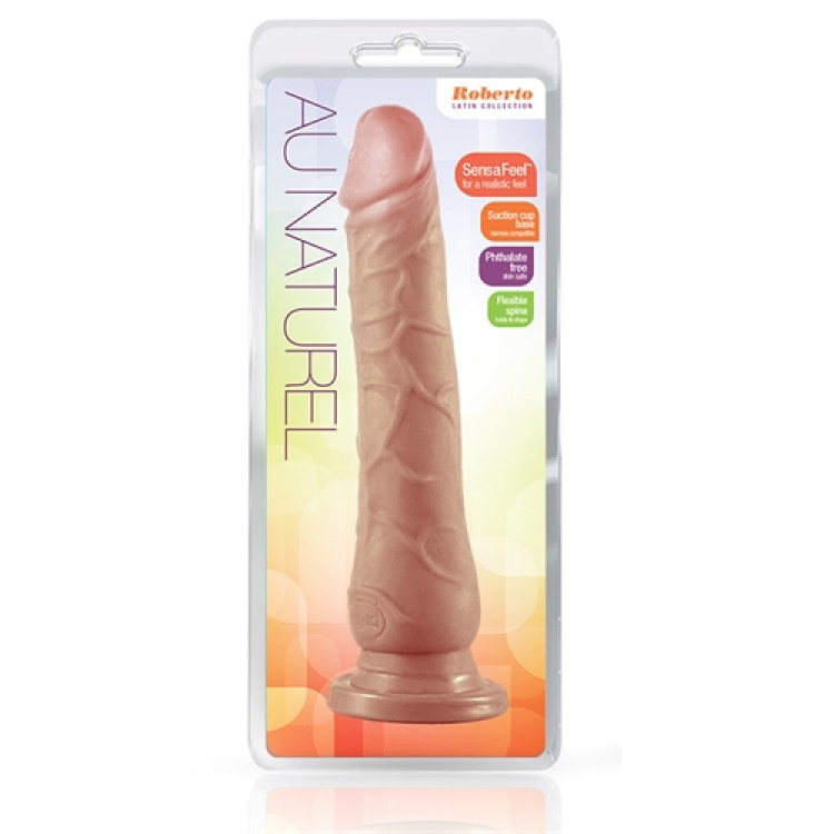 9.5 in. Posable Dual Density Dildo Tan 9.5 in. Posable Dual Density Dildo Tan