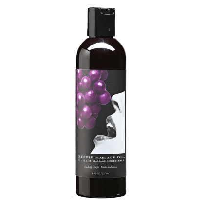 Earthly Body Edible Massage Oil Grape 8 oz.
