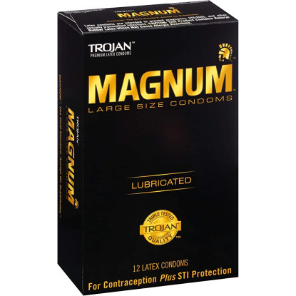 Trojan Magnum Larger Size Condoms 12-Pack