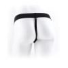 Hollow Vibrating Strap-On Realistic 7 in. with Balls Beige Hollow Vibrating Strap-On Realistic 7 in. with Balls Beige