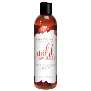 Intimate Earth Succulent Strawberries Flavored Glide 4 oz.