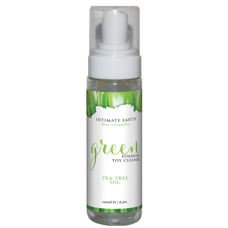 Intimate Earth Green Foaming Toy Cleaner with Tea Tree Oil 6.3 oz. Intimate Earth Green Foaming Toy Cleaner with Tea Tree Oil 6.3 oz.