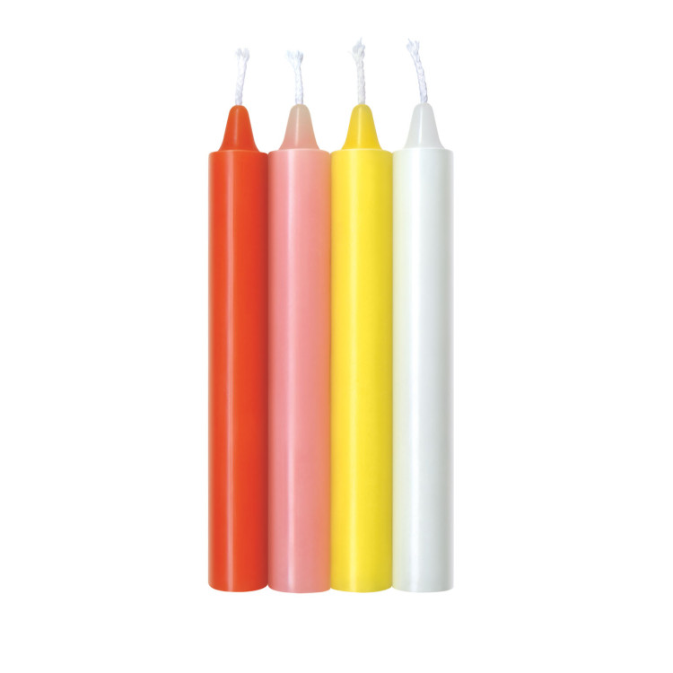 The 9's Make Me Melt Sensual Warm-Drip Candles 4-Pc Pastel The 9's Make Me Melt Sensual Warm-Drip Candles 4-Pc Pastel