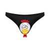 Male Power Novelty Choke The Chicken Bikini Underwear Black
