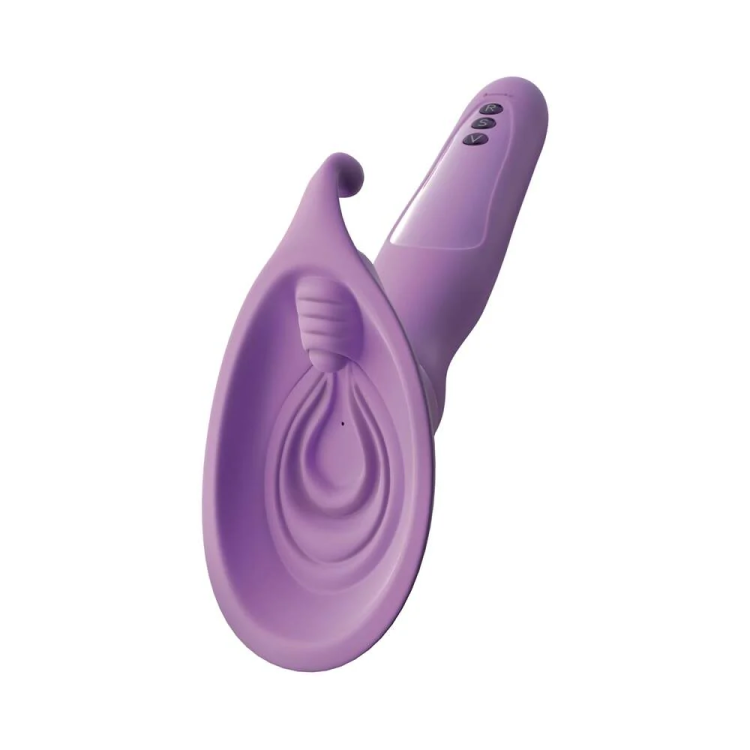 Her Vibrating Roto Suck-Her Silicone Vulva Pump Her Vibrating Roto Suck-Her Silicone Vulva Pump