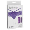Crotchless Panty Thrill-Her & Remote-Controlled Bullet Vibrator Purple Crotchless Panty Thrill-Her & Remote-Controlled Bullet Vibrator Purple