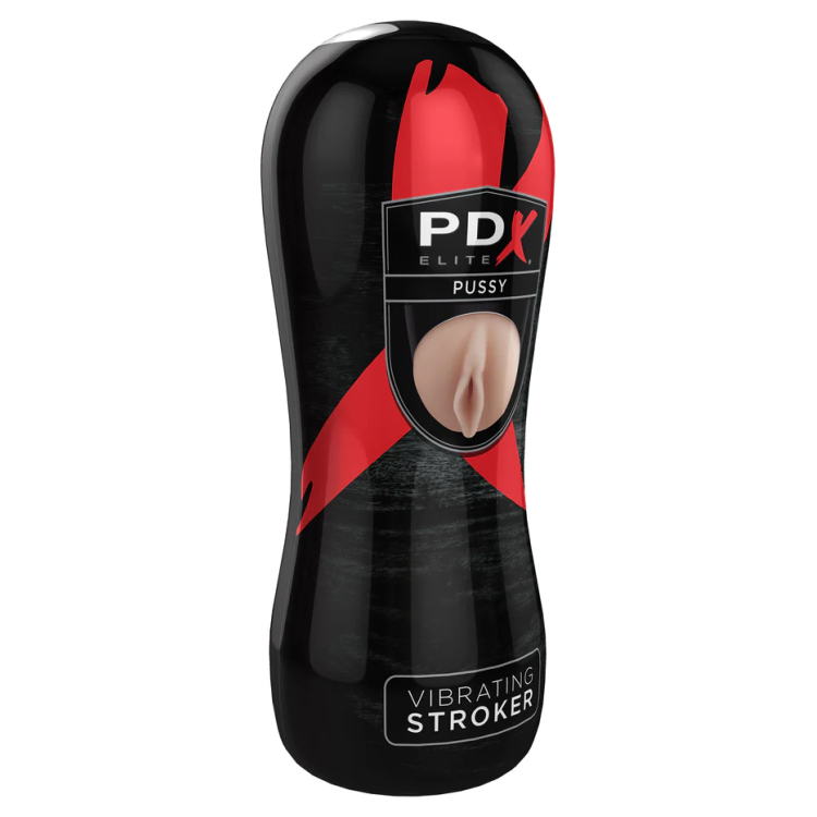 Vibrating Pussy Stroker Beige Vibrating Pussy Stroker Beige