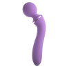 Duo Wand Massage-Her Silicone Dual-Ended Vibrator Purple Duo Wand Massage-Her Silicone Dual-Ended Vibrator Purple