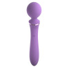 Duo Wand Massage-Her Silicone Dual-Ended Vibrator Purple Duo Wand Massage-Her Silicone Dual-Ended Vibrator Purple