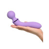 Duo Wand Massage-Her Silicone Dual-Ended Vibrator Purple Duo Wand Massage-Her Silicone Dual-Ended Vibrator Purple