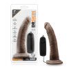 7 in. Realistic Vibrating Dildo Brown