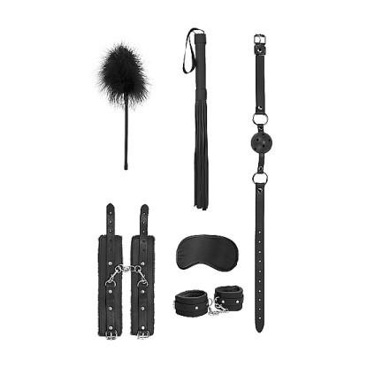 Ouch! 6-Piece Beginner Bondage Kit Black