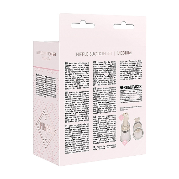 Nipple Suction Set Rose Medium Nipple Suction Set Rose Medium
