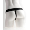 Hollow Vibrating Strap-On Realistic 7 in. with Balls Beige Hollow Vibrating Strap-On Realistic 7 in. with Balls Beige