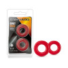 Stay Hard Donut Rings Cockring 2-Pack Red Stay Hard Donut Rings Cockring 2-Pack Red