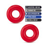 Stay Hard Donut Rings Oversized Cockring 2-Pack Red Stay Hard Donut Rings Oversized Cockring 2-Pack Red
