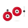 Stay Hard Donut Rings Oversized Cockring 2-Pack Red Stay Hard Donut Rings Oversized Cockring 2-Pack Red