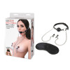 Lux Fetish Breathable Ball Gag with Adjustable Pressure Nipple Clamps Lux Fetish Breathable Ball Gag with Adjustable Pressure Nipple Clamps