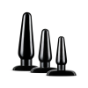 Anal 3-Piece Butt Plug Trainer Kit Black Anal 3-Piece Butt Plug Trainer Kit Black