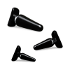 Anal 3-Piece Butt Plug Trainer Kit Black Anal 3-Piece Butt Plug Trainer Kit Black
