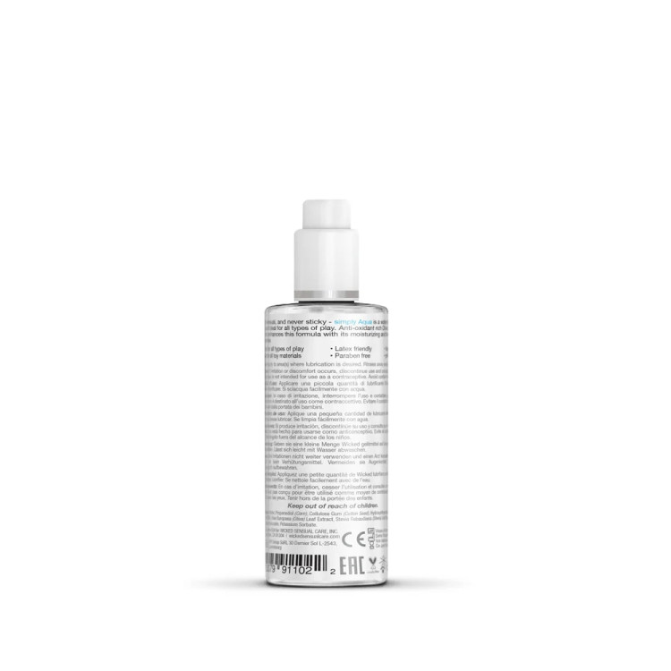 Wicked Simply Aqua Water-Based Lubricant 2.3 oz. Wicked Simply Aqua Water-Based Lubricant 2.3 oz.