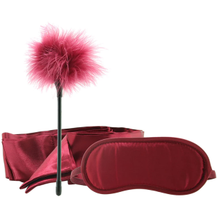 Enchanted 4-Piece BDSM Starter Kit Burgundy