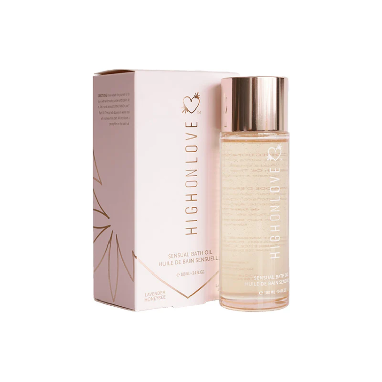 HighOnLove Bath Oil Lavendar Honeybee (74547) by Love and Beauty Products Inc | Massage Oils, Lotions & Candles | SlipDix.com HighOnLove Bath Oil Lavendar Honeybee (74547) | SlipDix.com