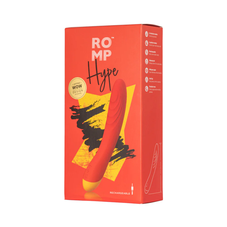 ROMP Hype Silicone G-Spot Vibrator Red ROMP Hype Silicone G-Spot Vibrator Red