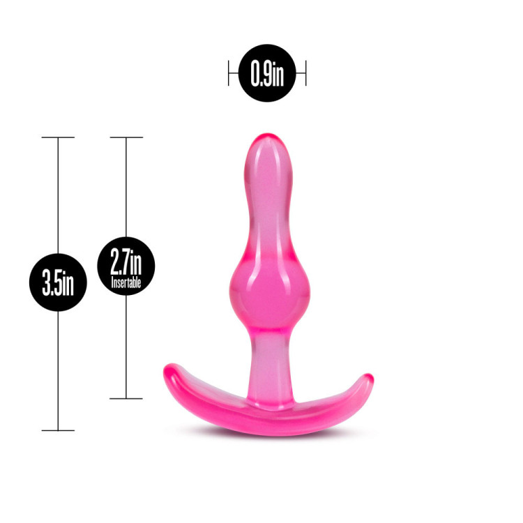 Anal Curvy Butt Plug Pink Anal Curvy Butt Plug Pink