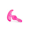 Anal Curvy Butt Plug Pink Anal Curvy Butt Plug Pink
