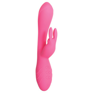 Dual Stimulation Silicone Rabbit Vibrator with Bunny Ears