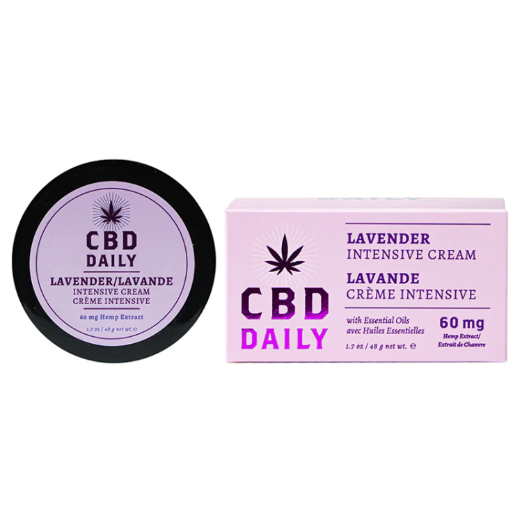 CBD Daily Lavender Triple Strength Intensive Cream 1.7 oz. (76550) by Earthly Body | Massage Oils, Lotions & Candles | SlipDix.com CBD Daily Lavender Triple Strength Intensive Cream 1.7 oz. (76550) | SlipDix.com