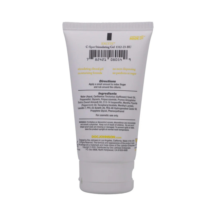 Doc Johnson Excite C-Spot Stimulating Cream 2 oz. Doc Johnson Excite C-Spot Stimulating Cream 2 oz.