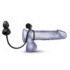 Anal Silicone Butt Plug with Vibrating Cock Ring Anal Silicone Butt Plug with Vibrating Cock Ring