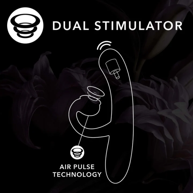 Hop Oh Bunny Air Pulse Dual Silicone Vibrator Hop Oh Bunny Air Pulse Dual Silicone Vibrator