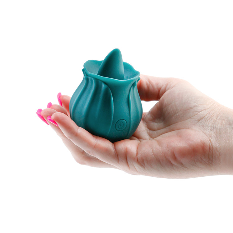 INYA The Kiss Clit Vibrator Dark Teal (78717) by New Sensations Novelties Inc. | Sex Toys | SlipDix.com INYA The Kiss Clit Tongue Vibrator