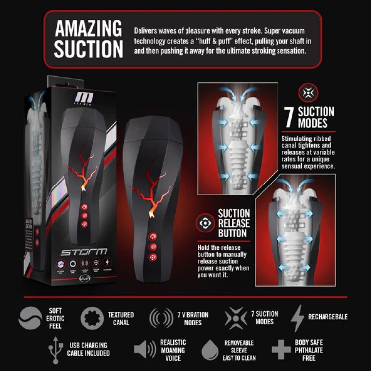 Storm Vibrating Suction Masturbator Storm Vibrating Suction Masturbator