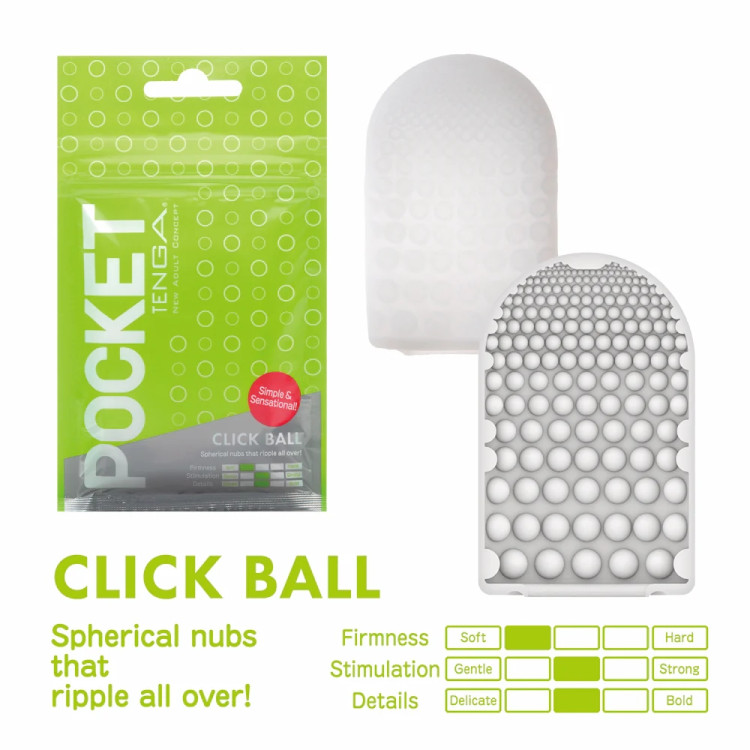 Tenga Pocket Masturbator Sleeve Click Ball Tenga Pocket Masturbator Sleeve Click Ball