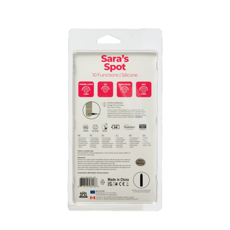 Sara's Spot G-Spot Bullet Vibe Sara's Spot G-Spot Bullet Vibe