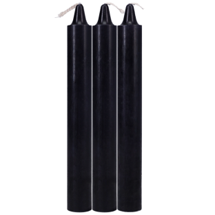 Japanese Drip Candles 3-Pack Black
