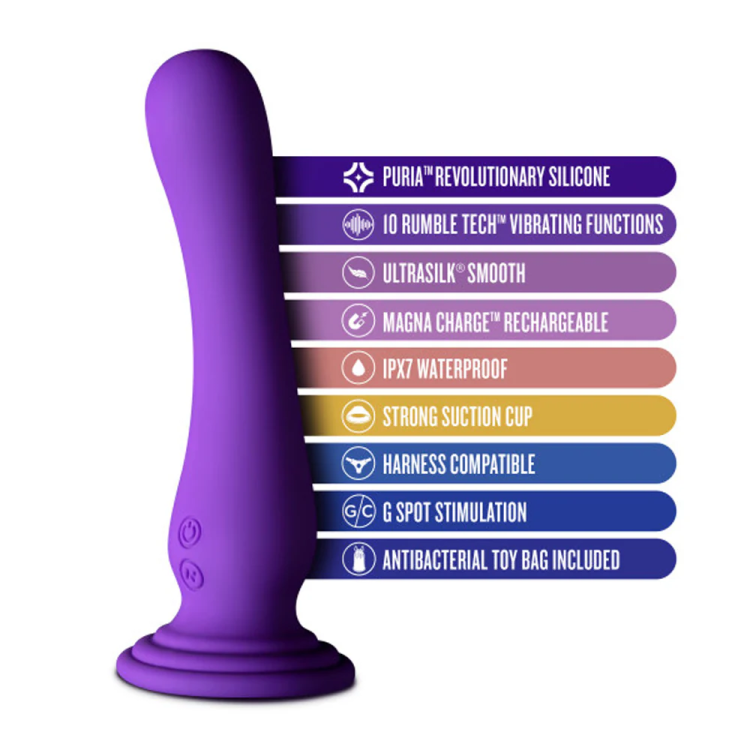 7.75 in. "Ibiza" Silicone Vibrating Dildo 7.75 in. "Ibiza" Silicone Vibrating Dildo