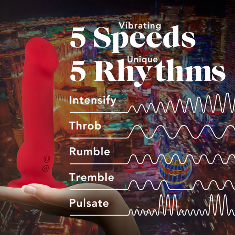 8.25 in. "Las Vegas" Silicone Vibrating Dildo 8.25 in. "Las Vegas" Silicone Vibrating Dildo
