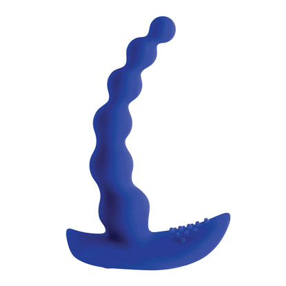 Beaded Pleasure Vibrating Silicone Probe Vibrator with Remote