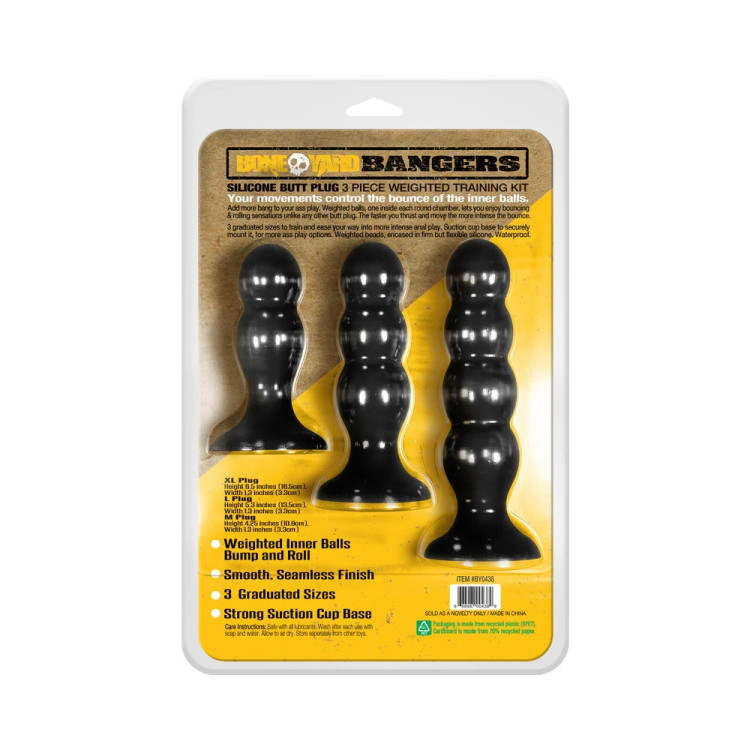Boneyard Bangers Butt Plug Training Kit Boneyard Bangers Butt Plug Training Kit