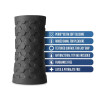 Platinum Hekx Silicone Ribbed Stroker Black Platinum Hekx Silicone Ribbed Stroker Black