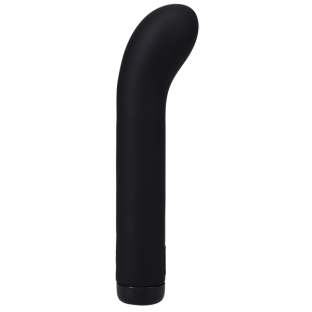 6.5 in. G-Spot Silicone Vibrator Black